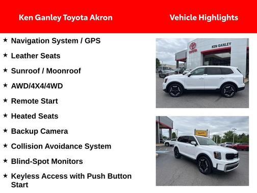 Glacial White Pearl 2023 Kia Telluride EX