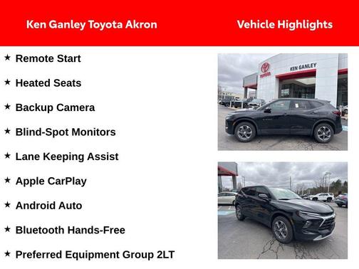 Black 2025 Chevrolet Blazer 2LT