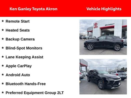 Black 2025 Chevrolet Blazer 2LT