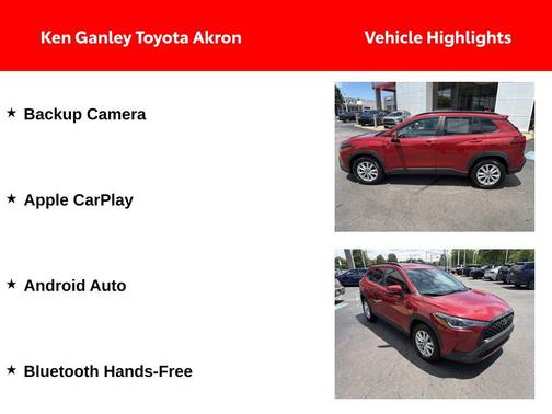 Barcelona Red Metallic 2022 Toyota Corolla Cross LE