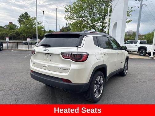 Pearl White Tri-Coat 2018 Jeep Compass Limited