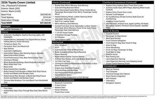 2026 Toyota Crown Limited