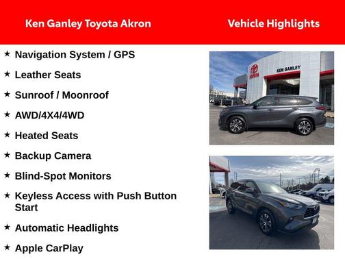 Magnetic Gray Metallic 2020 Toyota Highlander XLE