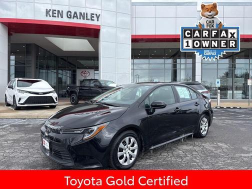 Midnight Black Metallic 2025 Toyota Corolla LE