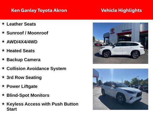 Wind Chill Pearl 2022 Toyota Highlander XLE