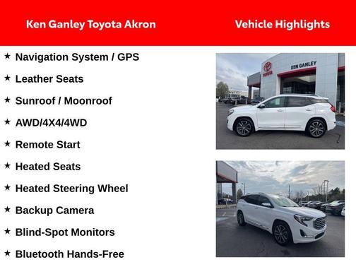 Summit White 2019 GMC Terrain Denali