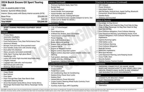 2024 Buick Encore GX Sport Touring