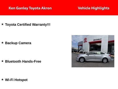 Classic Silver Metallic 2023 Toyota Corolla LE