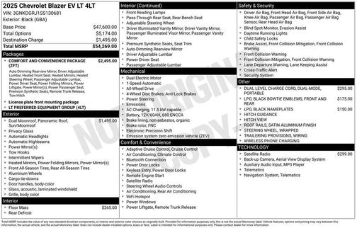 2025 Chevrolet Blazer EV AWD LT