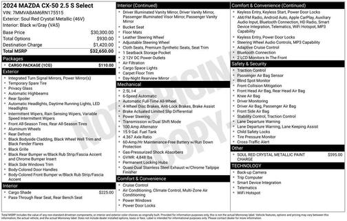 2024 Mazda CX-50 2.5 S Select Package