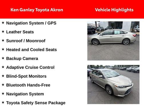 Creme Brulee 2016 Toyota Avalon Limited