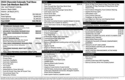 2023 Chevrolet Colorado Trail Boss