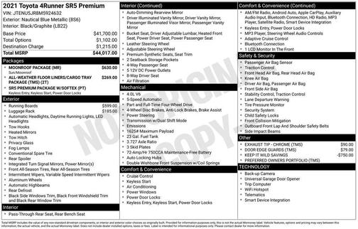 2021 Toyota 4Runner SR5 Premium