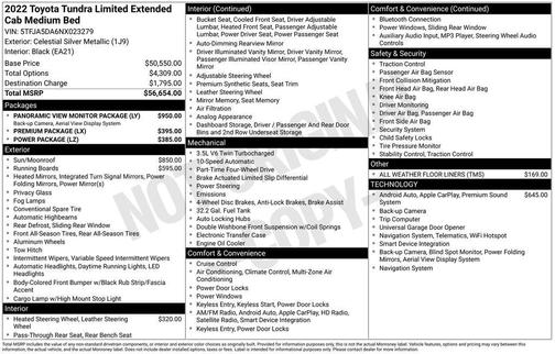 2022 Toyota Tundra Limited