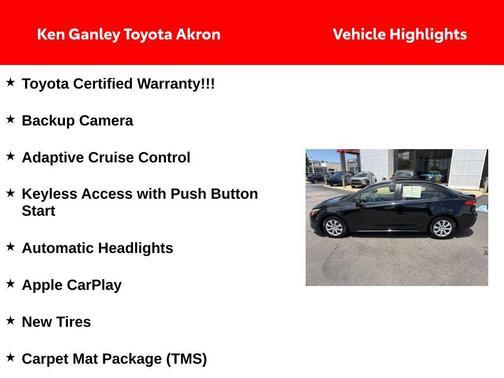 Midnight Black Metallic 2023 Toyota Corolla Hybrid LE