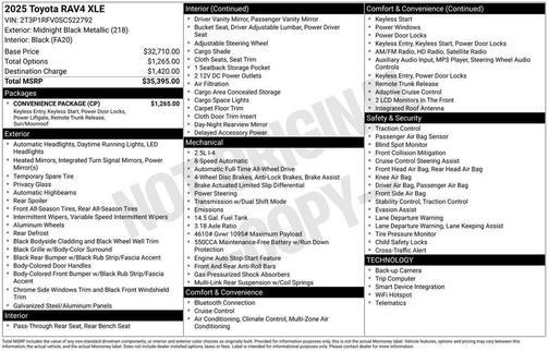 2025 Toyota RAV4 XLE