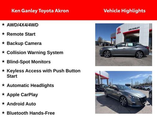 Gun Metallic 2022 Nissan Altima SR Intelligent AWD