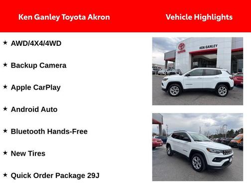 Bright White Clearcoat 2025 Jeep Compass Latitude