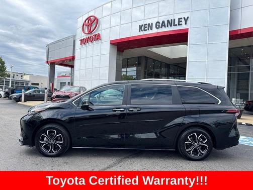Midnight Black Metallic 2025 Toyota Sienna Platinum