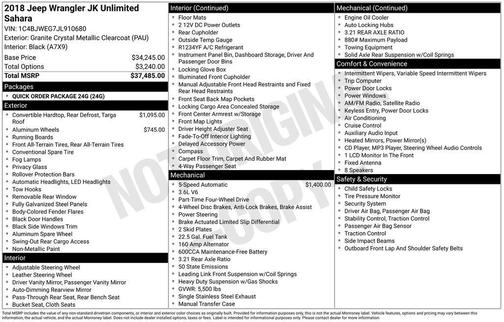 2018 Jeep Wrangler JK Unlimited Sahara