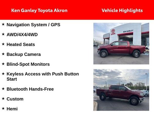 Delmonico Red Pearlcoat 2019 RAM 1500 Big Horn