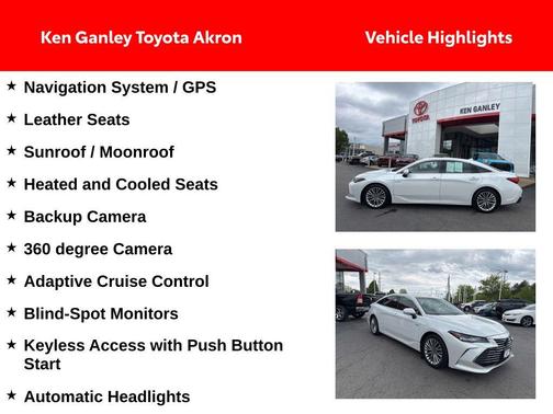 Pearl 2019 Toyota Avalon Hybrid Limited