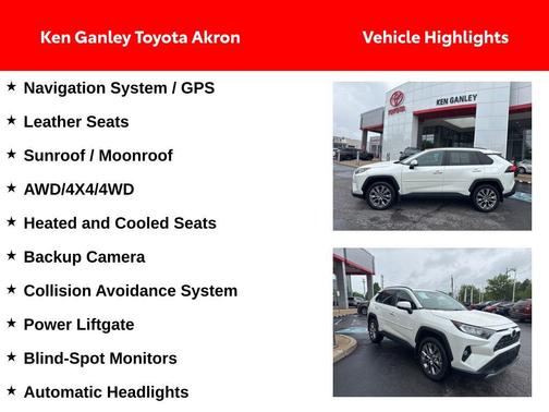 Blizzard Pearl 2020 Toyota RAV4 Limited