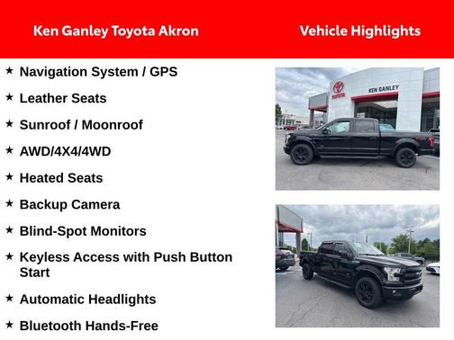Shadow Black 2016 Ford F-150 Lariat