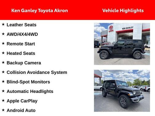 Black Clearcoat 2025 Jeep Wrangler 4-Door Sahara 4x4