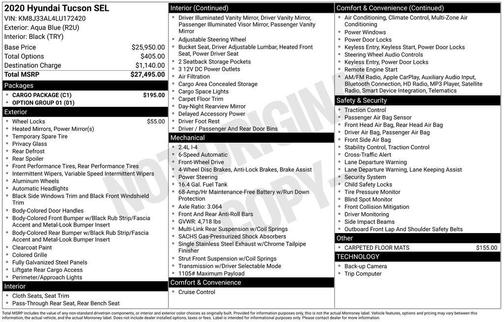 2020 Hyundai TUCSON SEL