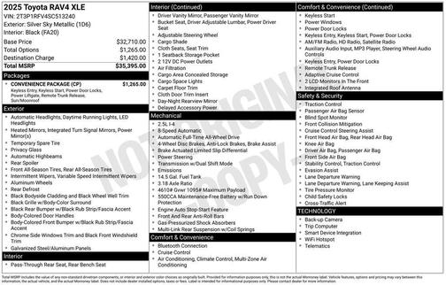 2025 Toyota RAV4 XLE