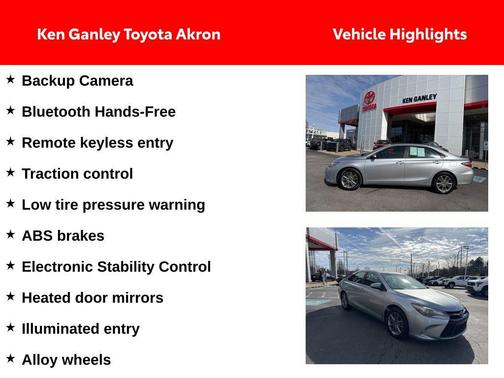 Celestial Silver Metallic 2016 Toyota Camry SE