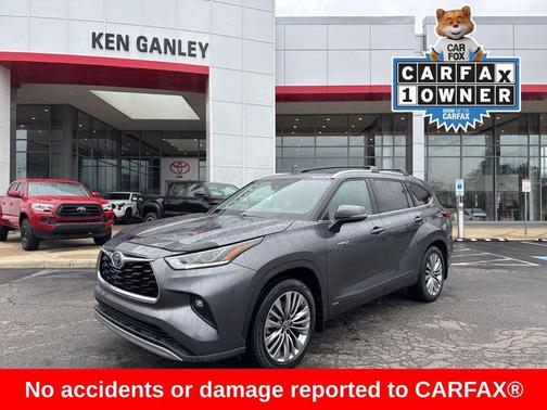 Magnetic Gray Metallic 2021 Toyota Highlander Hybrid Platinum