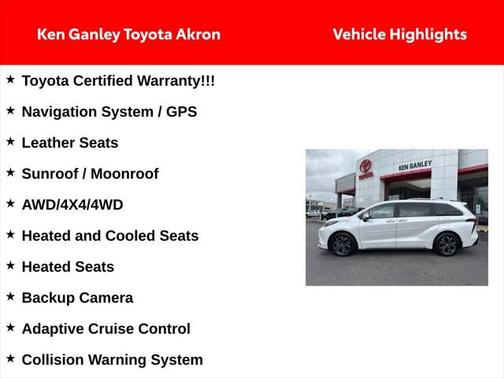 2025 Toyota Sienna Platinum 7 Passenger