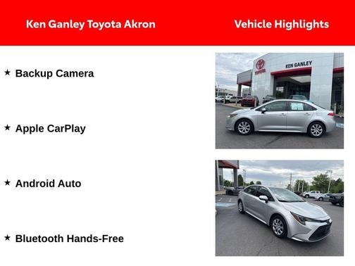 Classic Silver Metallic 2020 Toyota Corolla LE