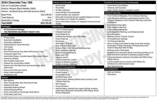 2024 Chevrolet Trax 1RS