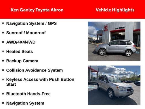 Ice Silver Metallic 2016 Subaru Forester 2.5i Premium