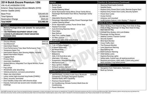 2014 Buick Encore Premium