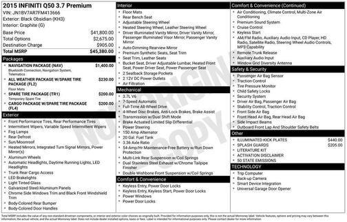 2015 INFINITI Q50 Premium