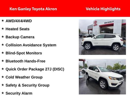 White Clearcoat 2019 Jeep Compass Latitude