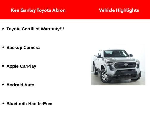 Celestial Silver Metallic 2024 Toyota Tacoma SR