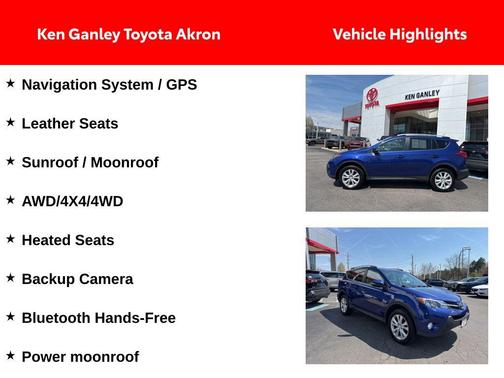 Blue Crush Metallic 2015 Toyota RAV4 Limited