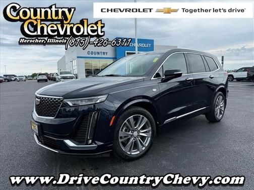 Dark Moon Blue Metallic 2022 Cadillac XT6 Premium Luxury AWD