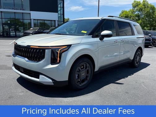 Ivory Silver 2026 Kia Carnival Hybrid EX