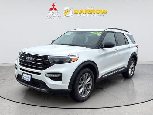 Star White Metallic Tri-Coat 2021 Ford Explorer XLT