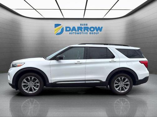 Star White Metallic Tri-Coat 2021 Ford Explorer XLT