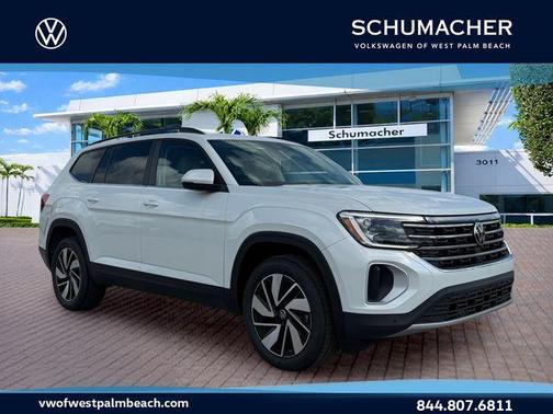 Opal White Pearl 2026 Volkswagen Atlas 2.0T SE W/TECHNOLOGY