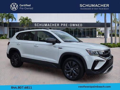 Pure White 2023 Volkswagen Taos 1.5T S