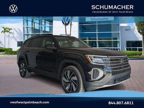 Deep Black Pearl Effect 2026 Volkswagen Atlas 2.0T SE W/TECHNOLOGY