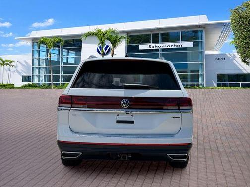Opal White 2026 Volkswagen Atlas 2.0T SE W/TECHNOLOGY